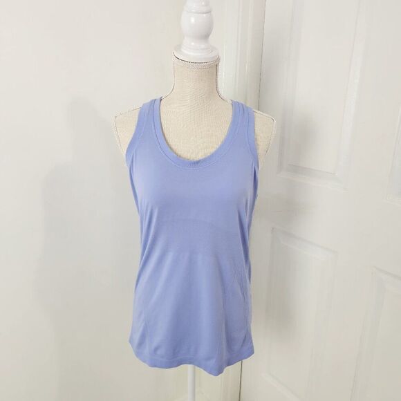 Athleta Top Womens L Purple Momentum Seamless Racerback Yoga Practice Run - Picture 1 of 12